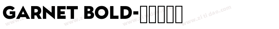 Garnet Bold字体转换